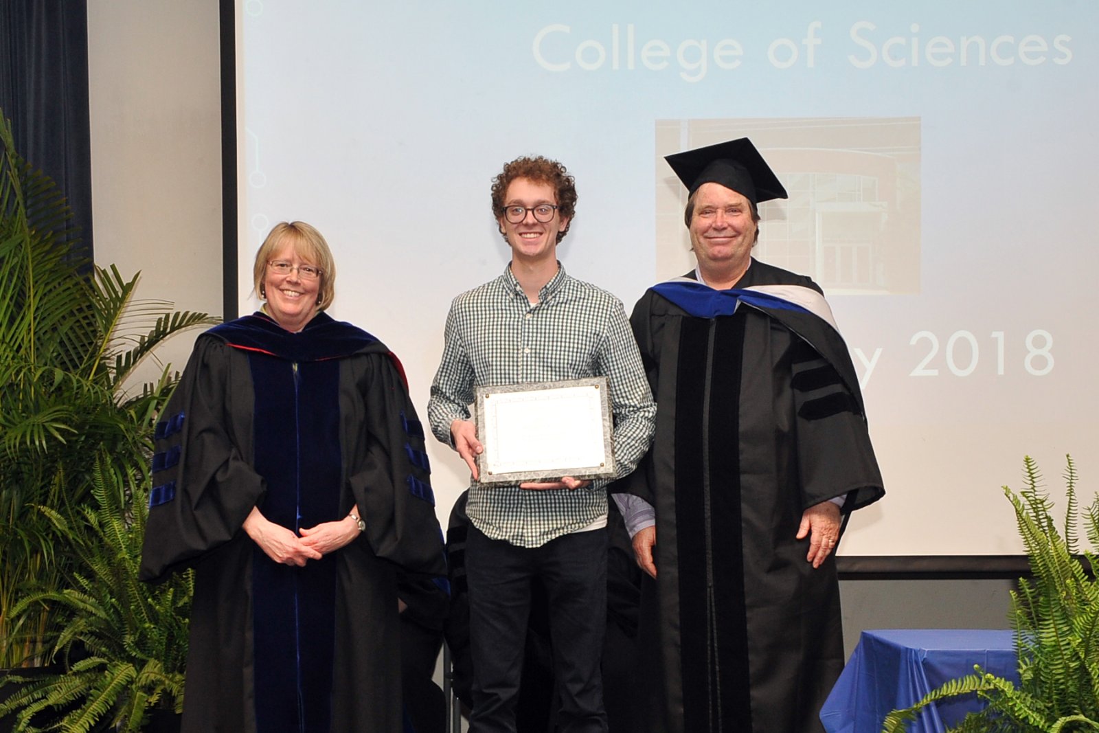 Mitchell Kerver received the Physics Department Outstanding 