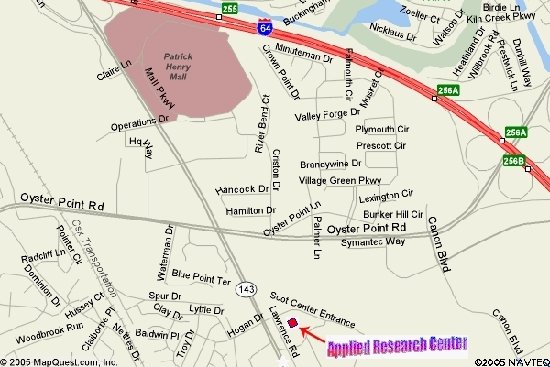 Map to Applied Research Center