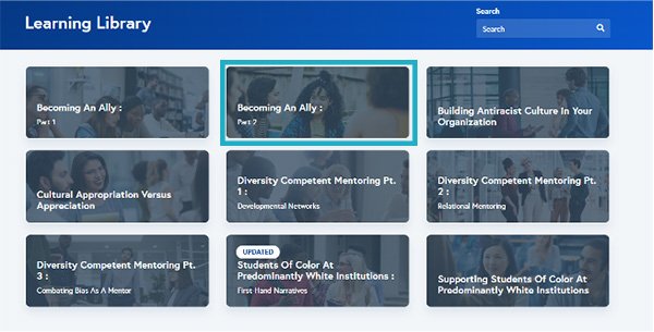 Equity Learning Library Tab