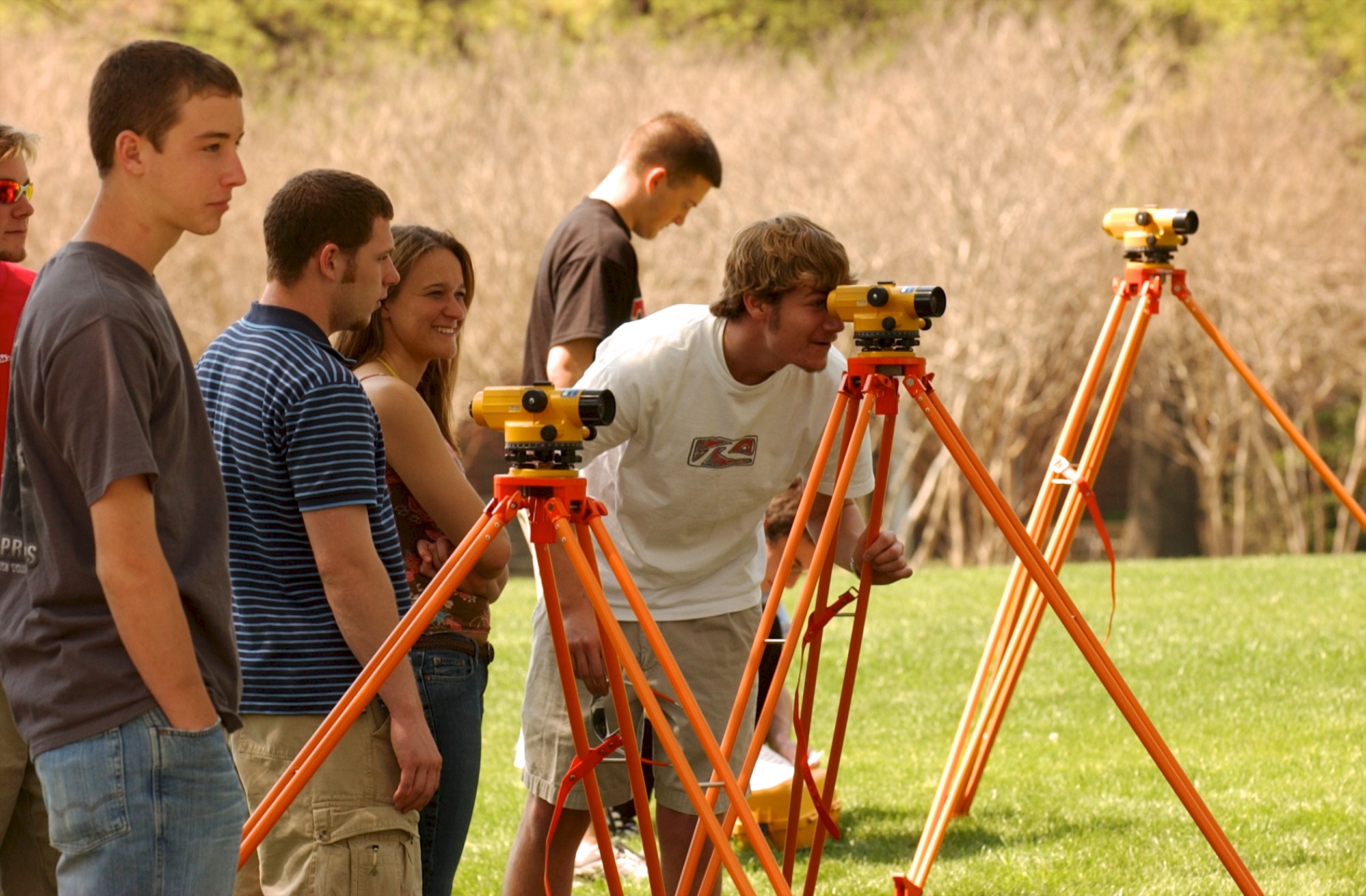 Engineering Students Learn Outside