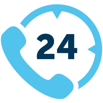 24-hour phones icon
