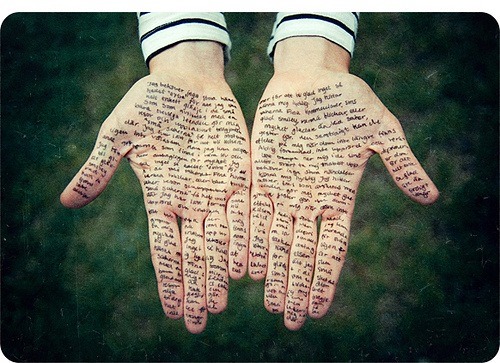 Writing on Hands